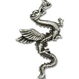 Pandantiv amuleta din argint pentru iubire si implinire Rob Ray Simboluri Mistice - Dragonul de Apa